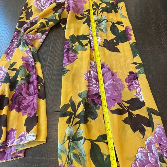 Sweet Storm Yellow Wide Leg Romper Size Large - Picture 6 of 6